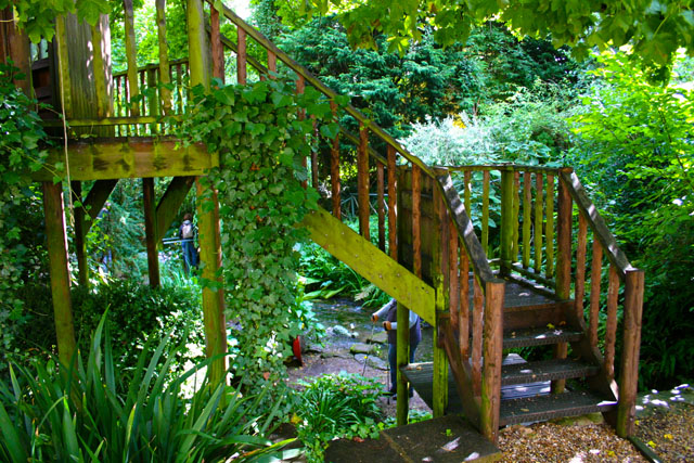 Treppe zum Baumhaus